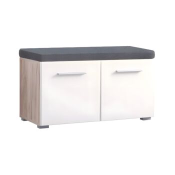ΕΠΙΠΛΟ ΧΩΛ Beny ΚΟΜ 760 GREY OAK-ΛΕΥΚΗ ΛΑΚΑ 79x35x45εκ 1