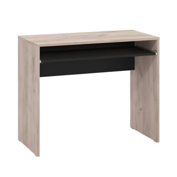 ΓΡΑΦΕΙΟ PARIS GREY OAK-ΜΑΥΡΟ 90x45x74εκ prs 1