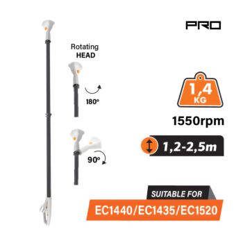 NAKAYAMA EC1525 Προέκταση Τηλεσκοπική 1,2-2.5m για EC1440, EC1435, EC1520 1