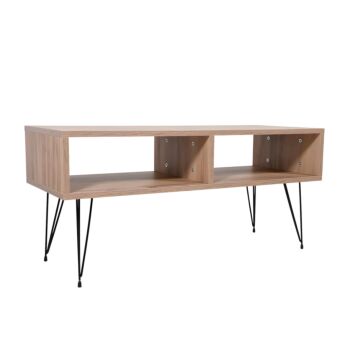 ΕΠΙΠΛΟ ΤΗΛΕΟΡΑΣΗΣ April GREY OAK ΜΕ ΜΑΥΡΑ ΠΟΔΙΑ 100*40*47 1