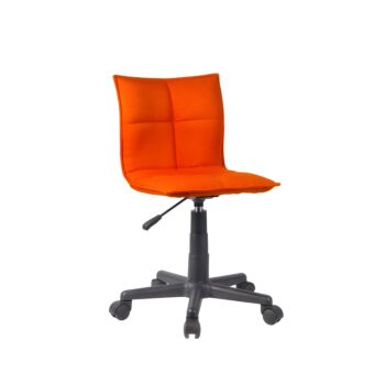 ΚΑΡΕΚΛΑ ΓΡΑΦΕΙΟΥ 9102 ΠΟΡΤΟΚΑΛΙ ΥΦΑΣΜΑ F151-37 38,5x51x72/83,5εκ 1