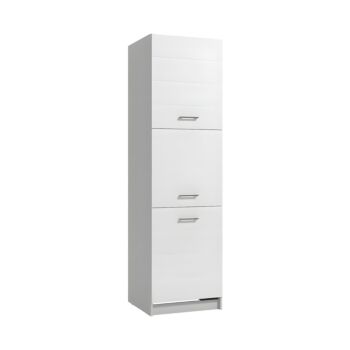 ΝΤΟΥΛΑΠΙ ΚΟΥΖΙΝΑΣ Diva BD 60 ΛΕΥΚΗ/ΛΕΥΚΗ ΛΑΚΑ 60x57,5x214,5εκ 1