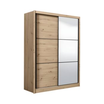 ΝΤΟΥΛΑΠΑ NAVARA 165 ΜΕ ΚΑΘΡΕΦΤΗ ARTISAN OAK 166x60x215,5 1
