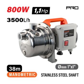NAKAYAMA Pro NP2035 Αντλία Επιφανείας Inox Αυτόματης Αναρρόφησης,800W 1