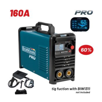BORMANN Pro BIW1760 Ηλεκτροκόλληση Inverter,Synergic,Απόδοση 160Α/60%,Μεγ.Ηλεκτρόδιο 4mm 1