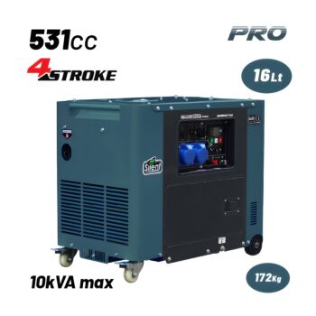 BORMANN Pro BGB9970 Γεννήτρια Πετρελαίου Συνεχ. Απόδοση 6500W,531cc,Μίζα,Μπαταρία,AVR,Τροχοί 1