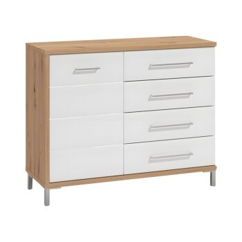 ΚΟΜΟΤΑ-ΜΠΟΥΦΕΣ MONDEGO 2K4F ARTISAN-ΛΕΥΚΗ ΛΑΚΑ 108x40x87εκ 1