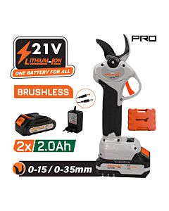 NAKAYAMA PRO EC1435 ΨΑΛΙΔΙ ΚΛΑΔΟΥ ΜΠΑΤΑΡΙΑΣ 21V, BRUSHLESS, ΠΡΟΟΔΕΥΤΙΚΗ ΚΟΠΗ 0-15mm/0-35mm, 0.85kg