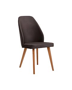 ΚΑΡΕΚΛΑ ΤΡΑΠΕΖΑΡΙΑΣ NEW MELANIE ΥΦΑΣΜΑ ΚΑΦΕ ΧΡΩΜΑ 46x48x93cm