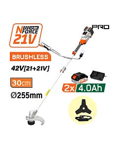 NAKAYAMA PRO EC4611x44 ΘΑΜΝΟΚΟΠΤΙΚΟ BRUSHLESS ΜΠΑΤΑΡΙΑΣ 42V (21+21), LI-ION,2x4Ah, ΜΕΣΙΝΕΖΑ 30cm