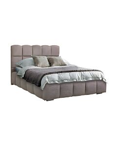 ΔΙΠΛΟ ΚΡΕΒΑΤΙ VELORA TAUPE ΧΡΩΜΑ (160x200cm) 185x223x125cm