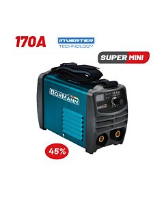 BORMANN BIW1570 ΗΛΕΚΤΡΟΚΟΛΛΗΣΗ INVERTER 170A, ΑΠΟΔΟΣΗ 170Α/45%, ΨΗΦ ΟΘΟΝΗΣ, ΜΕΓ ΗΛΕΚΤΡΟΔΙΟ 4mm