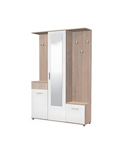 ΣΤΑΝΤ ΧΩΛ ΚΑΙ ΠΑΠΟΥΤΣΟΘΗΚΗ MARTIN SONOMA/ΛΕΥΚΟ FXTR 133,5x33x197,5cm