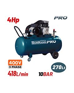 BORMANN PRO BAT5300 ΑΕΡΟΣΥΜΠΙΕΣΤΗΣ ΙΜΑΝΤΑ, ΤΡΙΦΑΣΙΚΟΣ,4HP,270L,481L/MIN