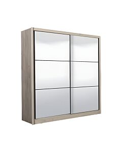 ΝΤΟΥΛΑΠΑ NAVARA ΜΕ ΚΑΘΡΕΦΤΗ 215 2 OG GREY OAK 213x60x215,5cm