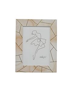 ΚΟΡΝΙΖΑ ΞΥΛΙΝΗ ΜΠΕΖ ΧΡΥΣΟ 15x20cm