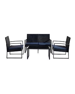ΣΕΤ 4τμχ BORMANN ELITE BSP1185 ΣΑΛΟΝΙ ΕΞ ΧΩΡΟΥ ΙΒΙΖΑ ,2ΠΟΛΥΘΡΟΝΕΣ,1 ΔΙΘΕΣΙΟΣ ΚΑΝΑΠΕΣ & 1 ΤΡΑΠΕΖΙ