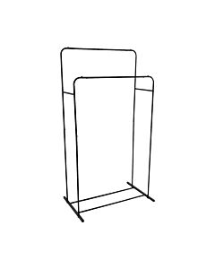 ΚΡΕΜΑΣΤΡΑ ΔΙΠΛΗ ΜΕΤΑΛΛΙΚΗ ΜΑΥΡΗ ΜΑΤ 80x50x150cm
