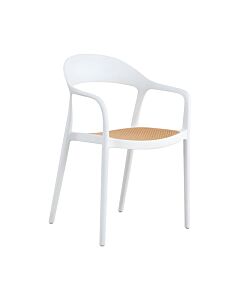 ΚΑΡΕΚΛΑ ΚΗΠΟΥ RIVAL ΛΕΥΚΟ-ΜΠΕΖ ΧΡΩΜΑ 57x53x81cm