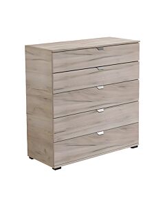 ΚΟΜΟΤΑ-ΣΥΡΤΑΡΙΕΡΑ DUERO 5F 90 GREY OAK 90x40x95cm