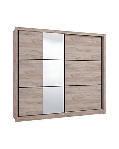 ΝΤΟΥΛΑΠΑ NAVARA 245 OG 2K GREY OAK 242x60x215,5cm