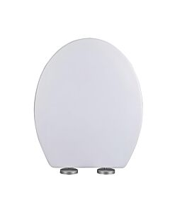 ΚΑΠΑΚΙ ΤΟΥΑΛΕΤΑΣ ΡΡ SOFT CLOSE ΑΣΠΡΟ-INOX 36,8x43cm