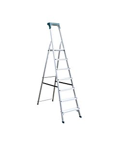 BORMANN PRO BHL9015 ΣΚΑΛΑ ΑΛΟΥΜΙΝΙΟΥ 6+1 ΣΚΑΛΙΑ, ΜΕ ΘΗΚΗ ΕΡΓΑΛΕΙΩΝ