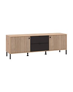 ΕΠΙΠΛΟ ΤΗΛΕΟΡΑΣΗΣ MAYENNE 157 3K2F2V ARTISAN OAK-ΜΑΥΡΟ MAT 157x40x55cm