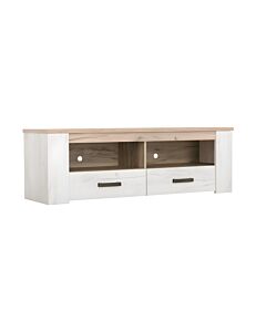 ΕΠΙΠΛΟ TV KENT 150 GREY OAK/WHITE OAK KNT 151x43x49cm