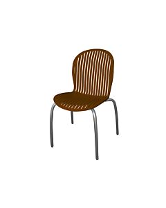 ΚΑΡΕΚΛΑ PERI TEAK 88x55x55cm