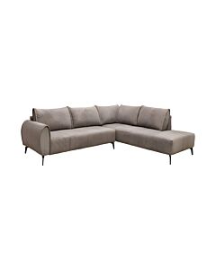 ΚΑΝΑΠΕΣ VELTON ΑΡΙΣΤΕΡΗ ΓΩΝΙΑ ΚΑΦΕ ΧΡΩΜΑ 275x225x85cm