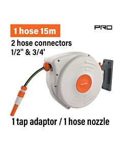 NAKAYAMA PRO GH9160 ΑΝΕΜΗ ΠΟΤΙΣΜΑΤΟΣ ΤΟΙΧΟΥ ΑΥΤΟΜΑΤΗ, ΜΕ ΛΑΣΤΙΧΟ 1/2'' & 4 ΕΞΑΡΤΗΜΑΤΑ 15m