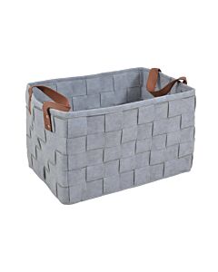 ΚΑΛΑΘΙ ΓΚΡΙ ΠΟΛΥΕΣΤΕΡΙΚΟ ΜΕ ΚΑΦΕ ΛΑΒΕΣ 30x44x26cm