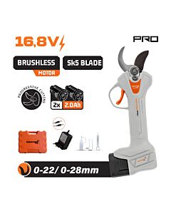 NAKAYAMA PRO EC1428 ΨΑΛΙΔΙ ΚΛΑΔΟΥ BRUSHLESS ΜΠΑΤΑΡΙΑΣ 16.8V,0-22/28mm, ,2x2Ah LI-ION 1kg