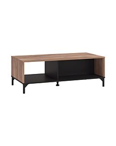 ΤΡΑΠΕΖΑΚΙ ΣΑΛΟΝΙΟΥ CORSICA FLAGSTAFF OAK-ΜΑΥΡΟ 120x60x45cm
