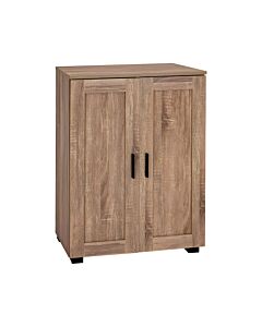 ΠΑΠΟΥΤΣΟΘΗΚΗ CUBO ΜΕ 4 ΡΑΦΙΑ ΧΡΩΜΑ GREY OAK 60x33x84cm