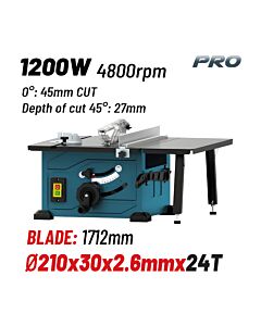 BORMANN PRO BTS1250 ΔΙΣΚΟΠΡΙΟΝΟ ΠΑΓΚΟΥ 1200W