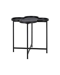 ΒΟΗΘΗΤΙΚΟ ΤΡΑΠΕΖΑΚΙ ΣΑΛΟΝΙΟΥ MDF FL03247 ΜΑΥΡΟ ΧΡΩΜΑ 60x67cm