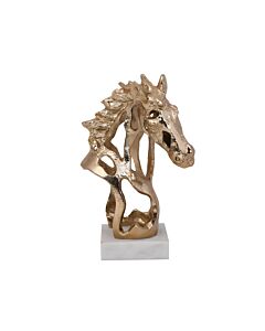 ΕΠΙΤΡΑΠΕΖΙΑ ΔΙΑΚΟΣΜΗΤΙΚΗ ΦΙΓΟΥΡΑ HORSE ΑΝΤΙΚΕ ΧΡΥΣΟ ΧΡΩΜΑ 18x14x26cm