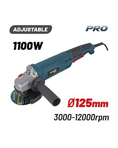 BORMANN PRO BAG1105 ΤΡΟΧΟΣ ΡΥΘΜΙΖΟΜΕΝΟΣ 1100W, Φ125MM, 3000-12000rpm