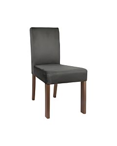 ΚΑΡΕΚΛΑ ΤΡΑΠΕΖΑΡΙΑΣ Τ-11 ΓΚΡΙ ΥΦΑΣΜΑ ΜΕ GREY OAK ΠΟΔΙΑ 45x45x90cm