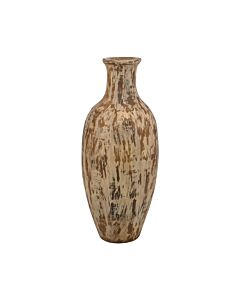 ΚΕΡΑΜΙΚΟ ΒΑΖΟ FL3231 ΧΡΩΜΑ ΜΠΕΖ - ΧΡΥΣΟ 28x67cm