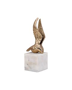 ΕΠΙΤΡΑΠΕΖΙΑ ΔΙΑΚΟΣΜΗΤΙΚΗ ΦΙΓΟΥΡΑ BIRD ΑΝΤΙΚΕ ΧΡΥΣΟ ΧΡΩΜΑ 8x6x20cm