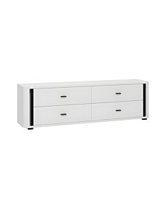ΕΠΙΠΛΟ ΤΗΛΕΟΡΑΣΗΣ YORK 4F ΛΕΥΚΟ/ΜΑΥΡΟ MAT ΧΡΩΜΑ 177x40x52cm