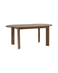 ΤΡΑΠΕΖΙ ΤΡΑΠΕΖΑΡΙΑΣ BHOPAL GOLDEN BROWN ΧΡΩΜΑ 180x90x76cm