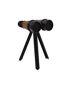 ΕΠΙΤΡΑΠΕΖΙΟ ΔΙΑΚΟΣΜΗΤΙΚΟ BINOCULARS ΜΑΥΡΟ-ΚΑΦΕ SLS 15x6x30cm