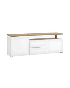 ΕΠΙΠΛΟ ΤΗΛΕΟΡΑΣΗΣ ATERNO 154 3K2F2V ΛΕΥΚΟ/ARTISAN ΧΡΩΜΑ 154x40x56cm