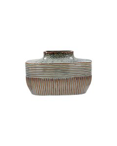ΚΕΡΑΜΙΚΟ BAZO FL23765 ΠΡΑΣΙΝΟ-ΚΑΦΕ ΧΡΩΜΑ 23x11x15cm