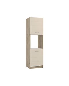 ΝΤΟΥΛΑΠΙ ΚΟΥΖΙΝΑΣ DIANA BD 60 GREY OAK-SAND ΓΥΑΛΙΣΤΕΡΟ FOIL 60x58x215cm