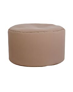 ΣΤΡΟΓΓΥΛΟ ΠΟΥΦ-ΣΚΑΜΠΟ CUBE ΚΑΦΕ ΧΡΩΜΑ 60x40cm